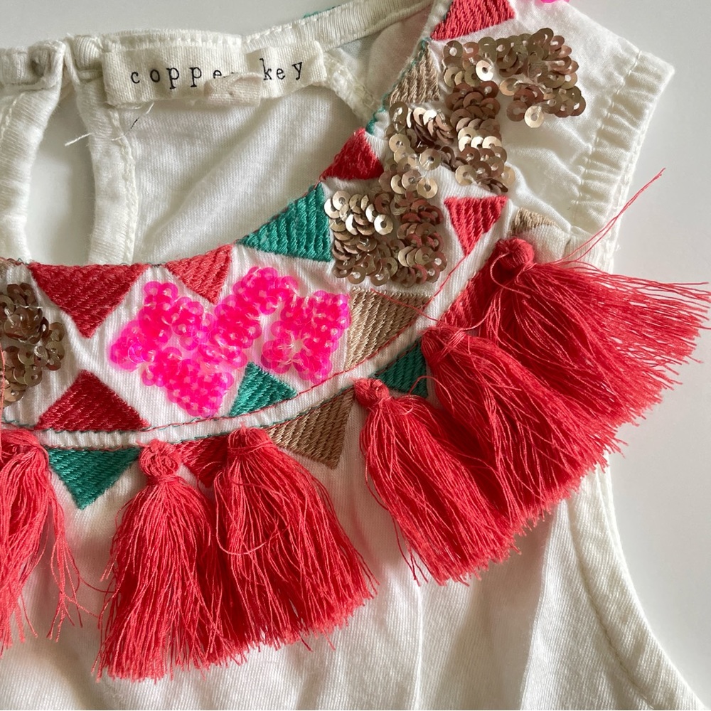 Copper Key boho Tank - Picture 4 of 4